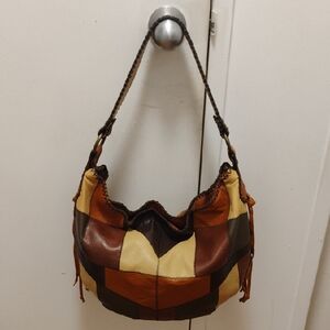 Patricia Nash Multicolor Patchwork Hobo Bag